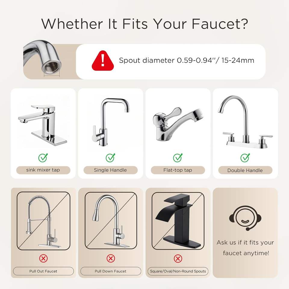 Faucet Water Filter — Ultra Filtration Sink Attachment