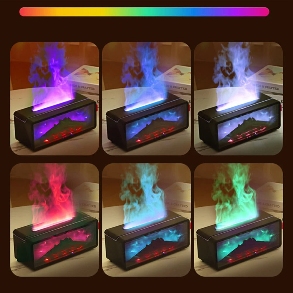Flame Aroma Diffuser — Fireplace Humidifier with Remote