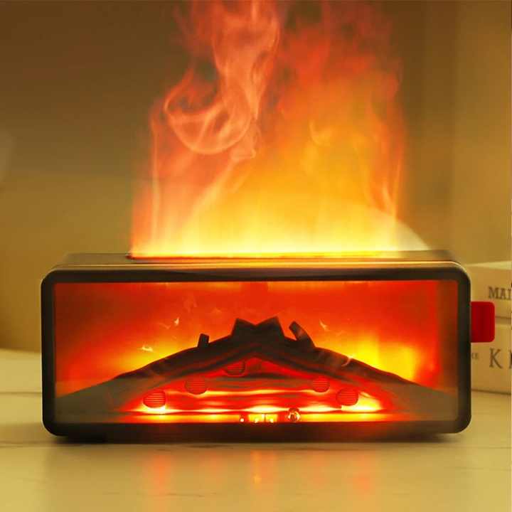 Flame Aroma Diffuser — Fireplace Humidifier with Remote
