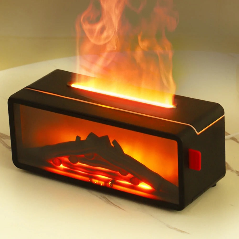 Flame Aroma Diffuser — Fireplace Humidifier with Remote