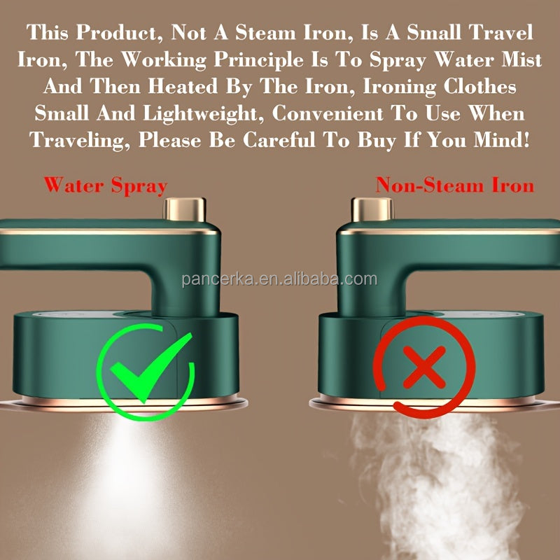 Handheld Garment Steamer — Portable Wet & Dry Steam Iron